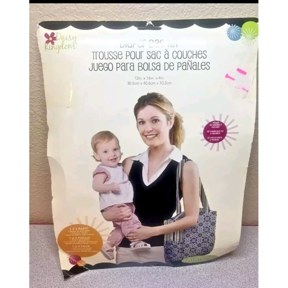 Semi-Vntg Diaper Bag Kit U Make Daisy Kingdom Purse O.G. Pricetags on, Gift idea